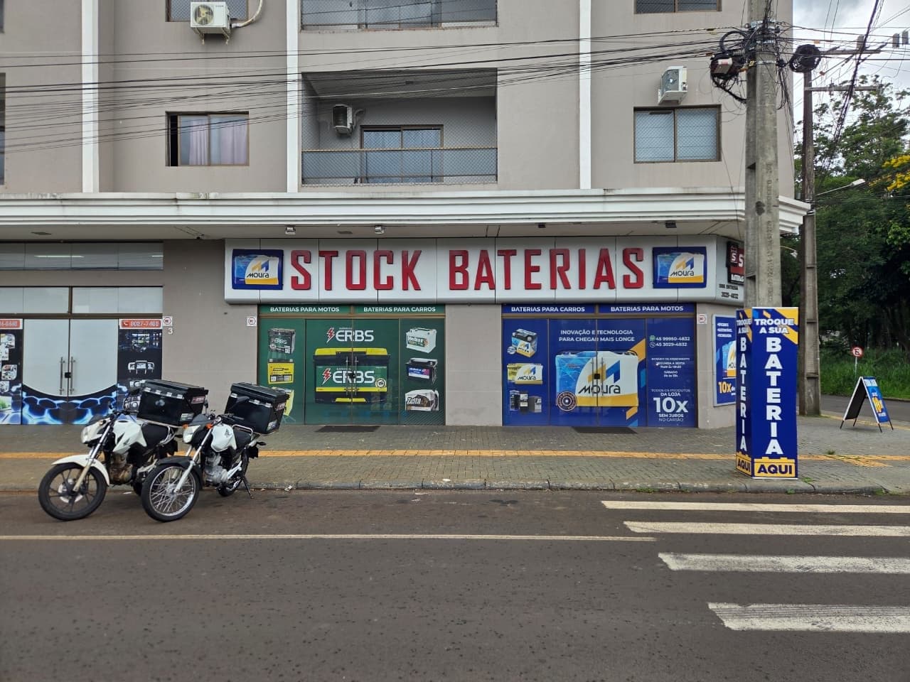 Fachada da loja Stock Baterias