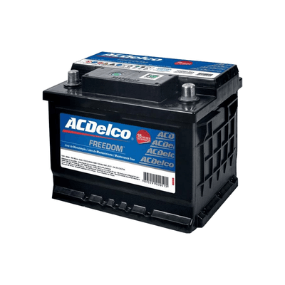 Bateria ACDELCO FREE 65AH CAIXA ALTA - 24 MESES