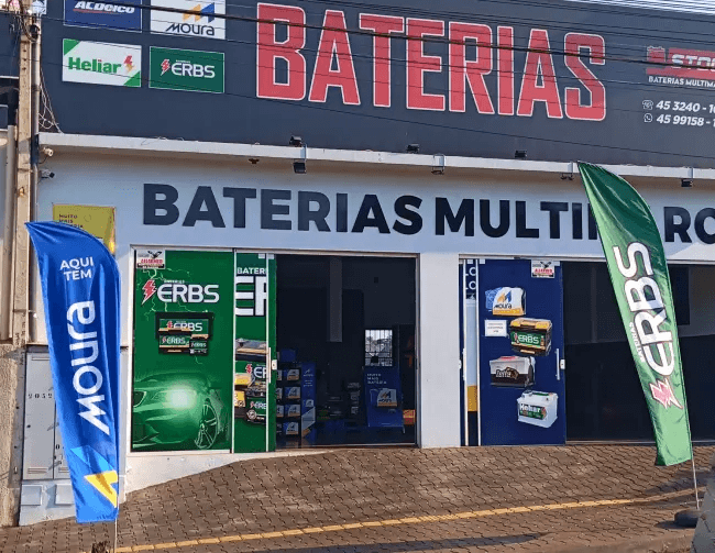 Fachada da loja Stock Baterias em Medianeira
